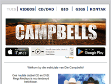 Tablet Screenshot of campbells.co.za